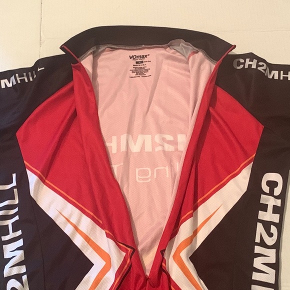 VOmax Cycling Racing Jersey Size Medium 3/4 Zip CH2MHILL - Picture 3 of 6